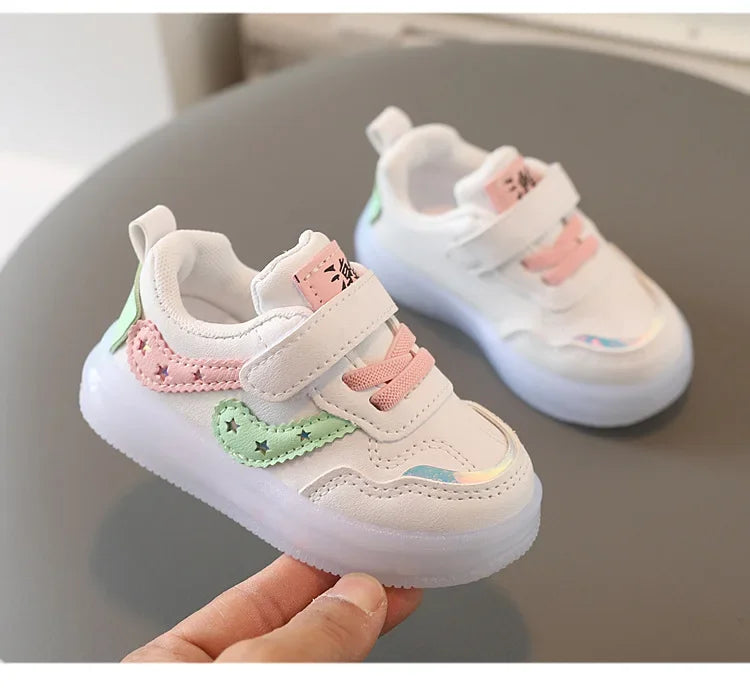 2025White Casual Shoes For Baby Boy Girl Brand Children Sneake Kids Shoes Toddler Walking Shoes Size 1