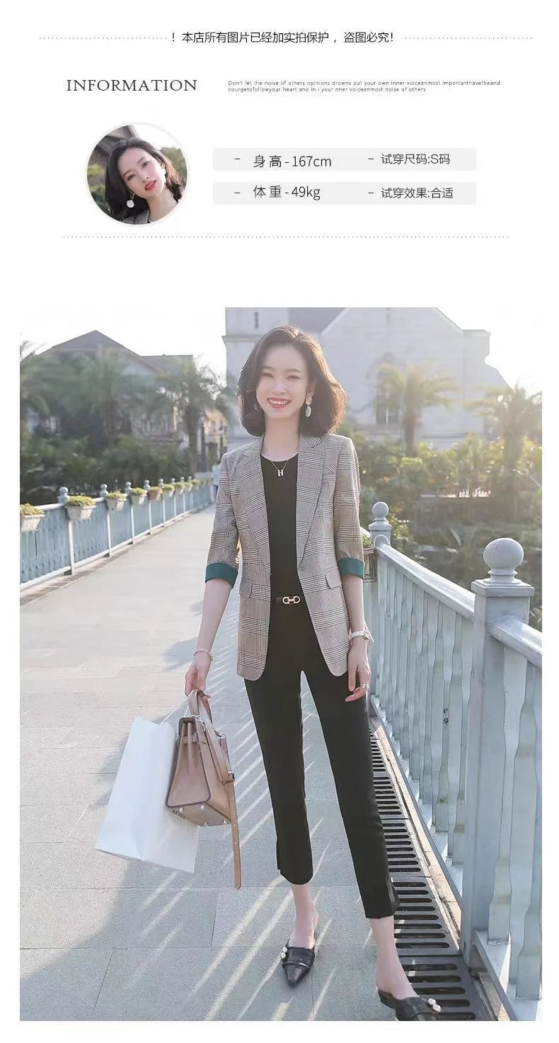 Women's Elegant Double-Breasted Blazer with Puff Sleeves and Faux Pockets - White, Long Sleeve, Mid-Length, High Stretch Fabric, Perfect for Spring and Fall, Everyday Chic, Formal Office Wear | Classic Notched Lapel | Functio