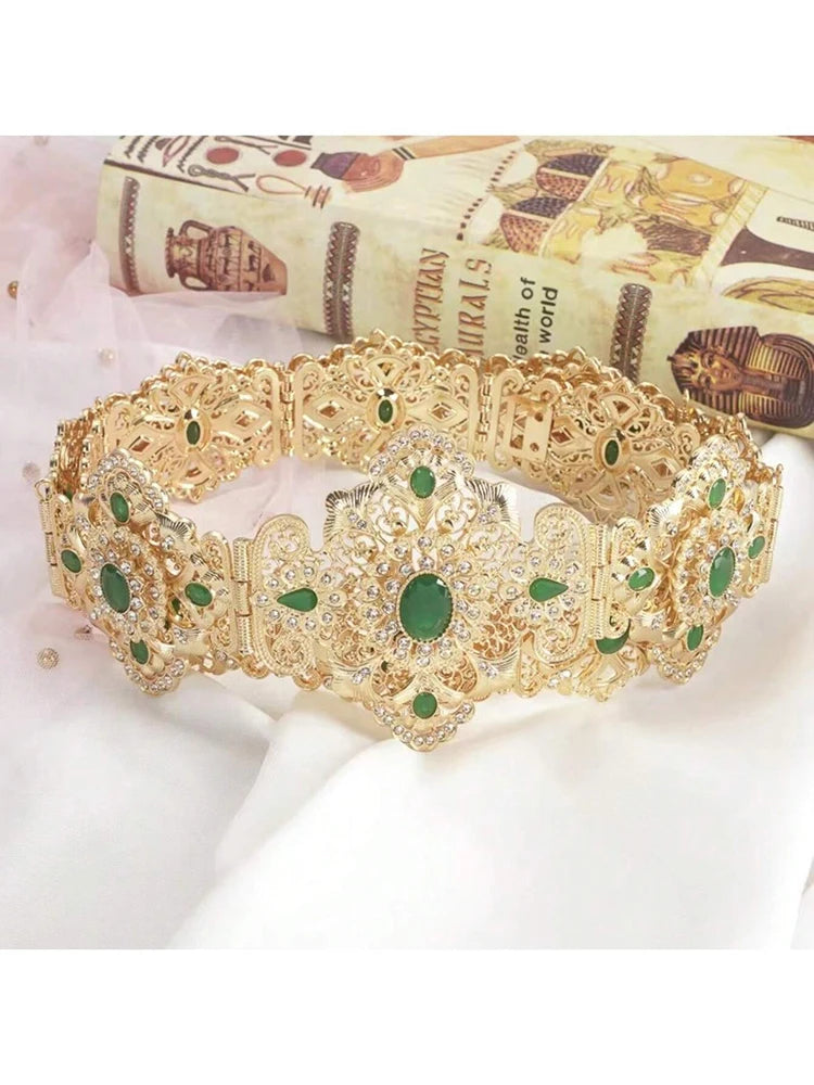 Moroccan metal belt ethnic wedding jewelry Algerian long-distance dress body chain bride belt wedding gift