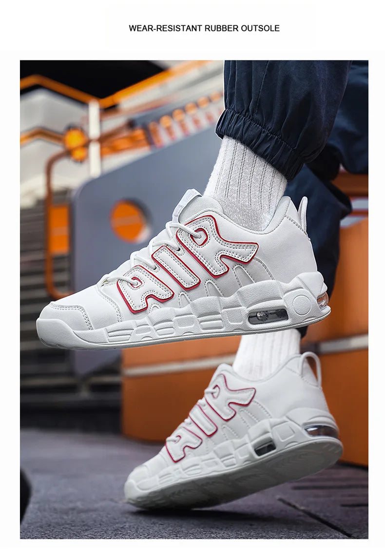 Men's Trendy Casual Sneakers Spring and Autumn Lightweight Durable Shoes AIR Vintage Basketball Shoes Comfortable Running Shoes