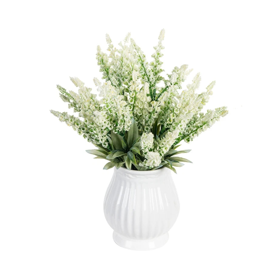 Artificial Lavender Foam Flower Family Room Vase Christmas Wedding Bouquet Garden Rose Arch Decoration Scrapbooking Accessories