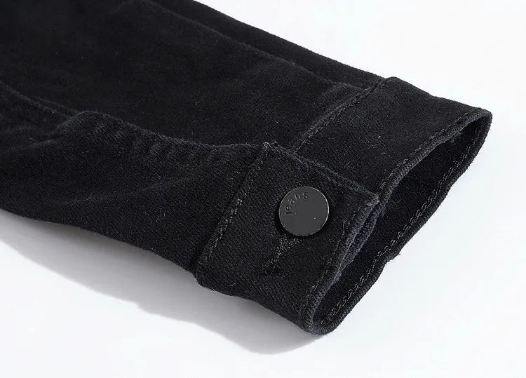Men Pink Denim Jackets Outwear Slim Fit Denim Coats New Fashion Male Cotton Casual Jeans Jackets Streetwear Jean Coats Size 4XL