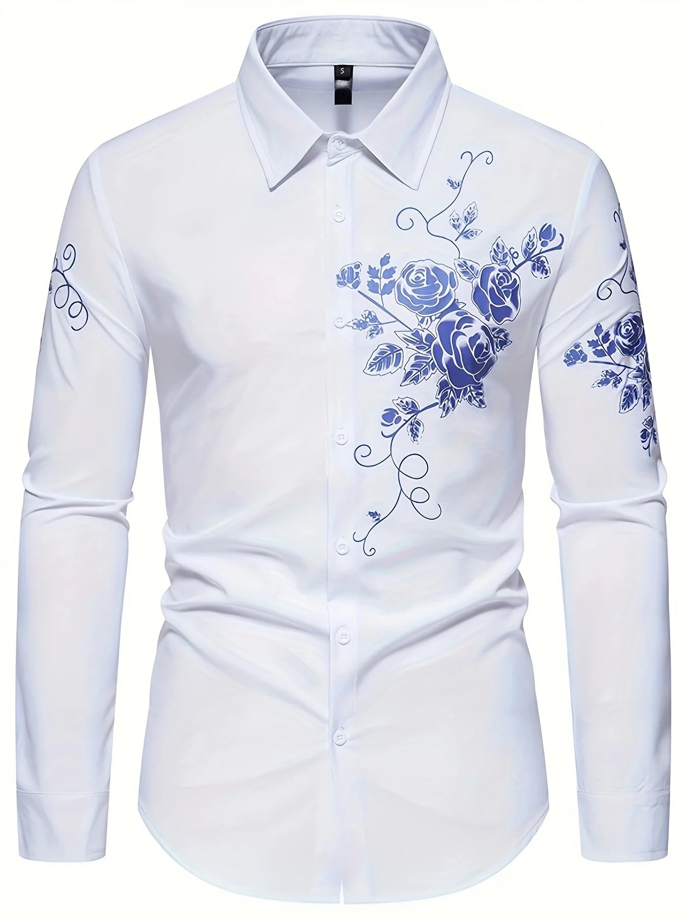 Men's Button Up Shirt Music Notes Collar 3D Print Daily Vacation Long Sleeve Print Clothing Apparel Hawaiian Casual Beach