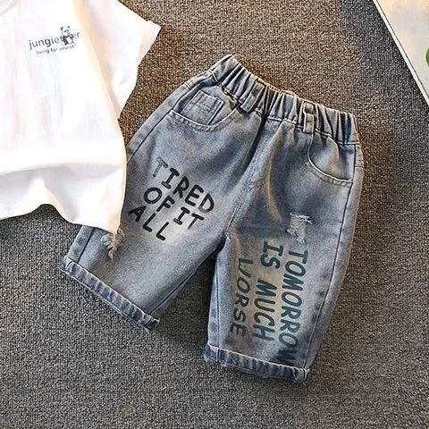 Summer Boys Clothing Set New Baby Children's Cartoon Short Sleeve T-shirt Shorts Two Piece Fashion Boys' Leisure Sports Set