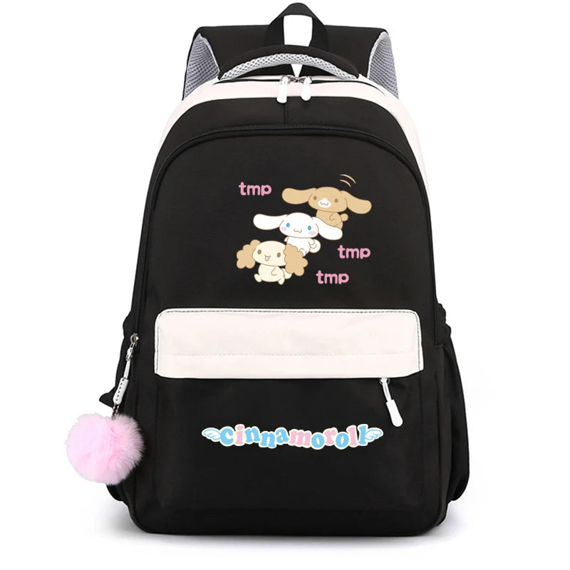 Cinnamoroll Backpack Children Girls Boy Sanrio Schoolbag Kawaii Student Back To School Rucksack Teen Kids Gift Women Travel Bags