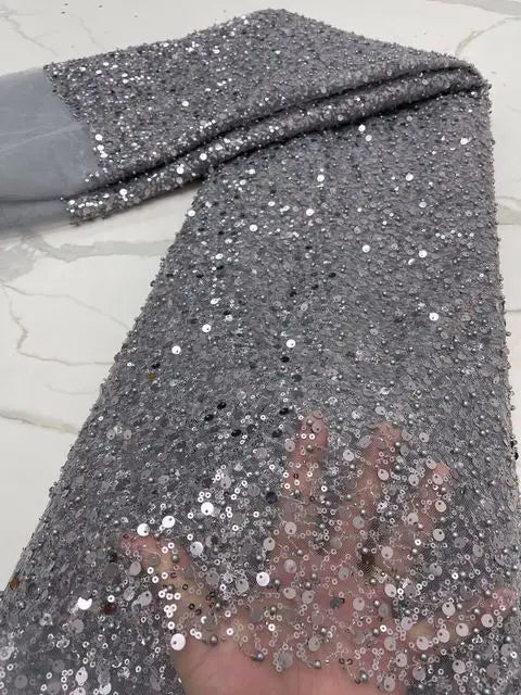 Eightale Violet Evening Dresses V-Neck Short Sleeves Robes De Soirée Sequined Customized Mermaid Prom Gown Wedding Party Dress