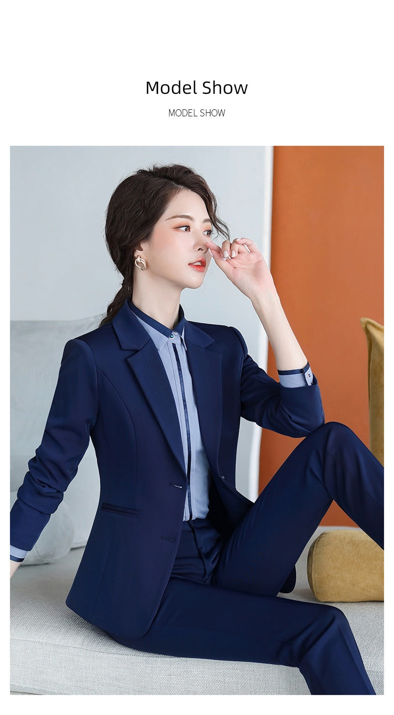 Korean Style Slim-Fitting Iron-Free College Students Interview Suit Suit