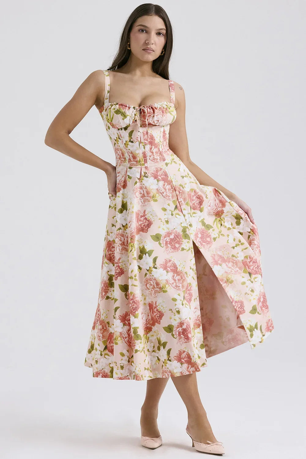 Women Beach Vacation Dress French Lazy Style Dress-Solid Color Or Printed Multi-Color Spring Summer 2025 New Arrival