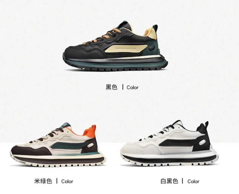 Trend Men Versatile Sneakers 2025 Autumn High Quality Comfortable Platform Sports Running Shoes Outdoor Youth Shoes for Men Plus