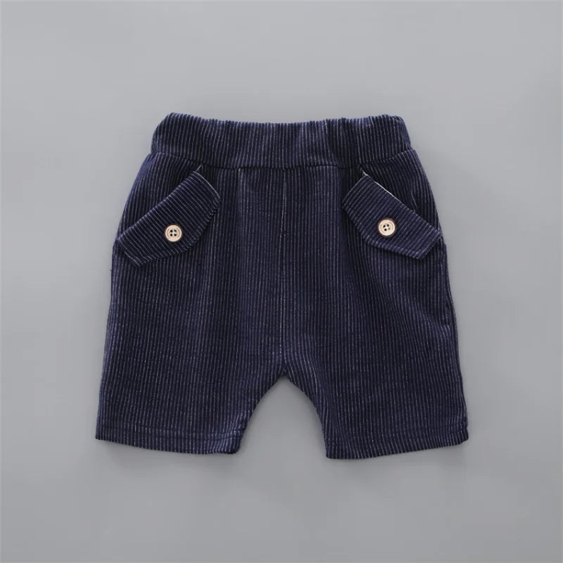 Summer Baby boys Clothing Suits Handsome Fashion Children's girls Short-Sleeved + Shorts Clothes 2 pcs Set