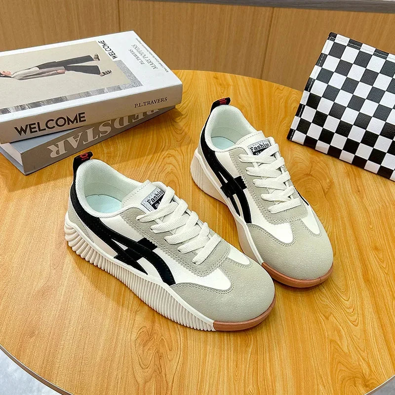 Women Sneakers 2025 New Sports Shoes for Women Fashion Comfort Sneakers All-match Thick Sole Lightweight Casual Running Shoes