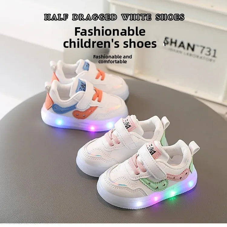 2025White Casual Shoes For Baby Boy Girl Brand Children Sneake Kids Shoes Toddler Walking Shoes Size 1