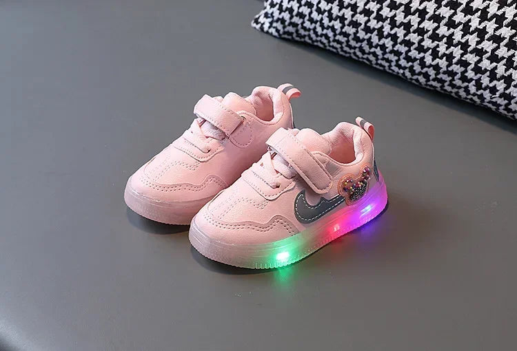 Tenis Children Led Shoe Boys Girls Lighted Sneakers Glowing Shoe for Kids Soft Soled Breathable Casual Infant Toddler Baby Shoes