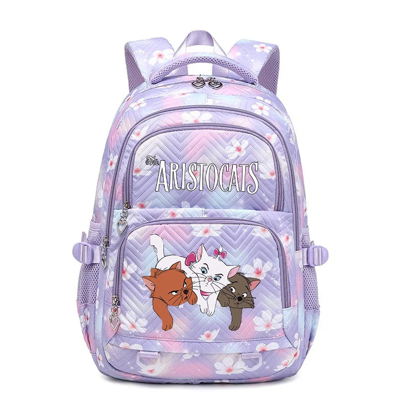 Disney The Aristocats Marie Waterproof Women Backpack Female Travel Bag Backpacks Schoolbag for Teenage Girls Bookbag Mochila