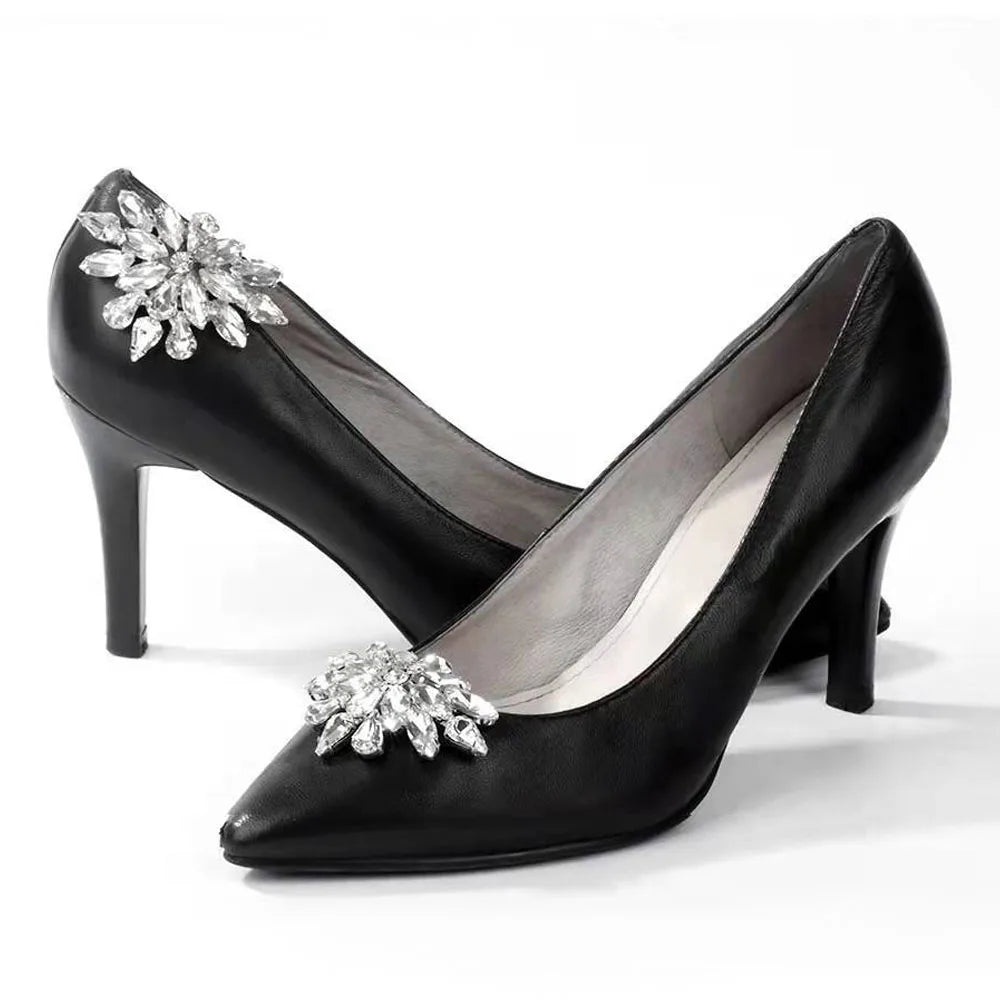 1Pcs Wedding DIY Detachable Charm Buckle Bridal Crystal Shoes Accessory Decoration Clip Women High Heel Rhinestone Shoe Buckles