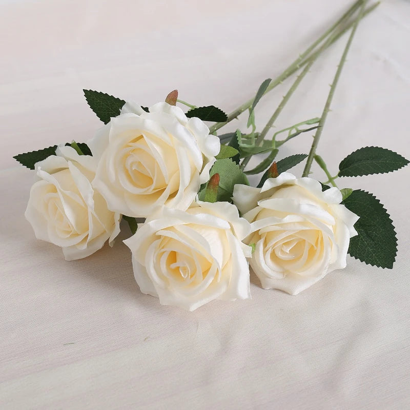 Artificial Roses Flowers Wedding Procional Flower Arch Decor Handheld Baund Wall Flower Bouquet Home Decor Accories