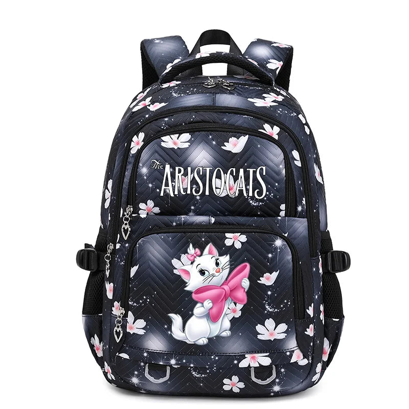 Disney The Aristocats Marie Waterproof Women Backpack Female Travel Bag Backpacks Schoolbag for Teenage Girls Bookbag Mochila