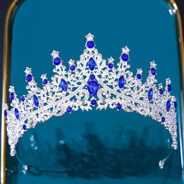 Baroque Crystal Tiaras And Crowns For Women Bride Rhinestone Prom Diadem Bridal Wedding Hair Accessories Jewelry Crown Tiara