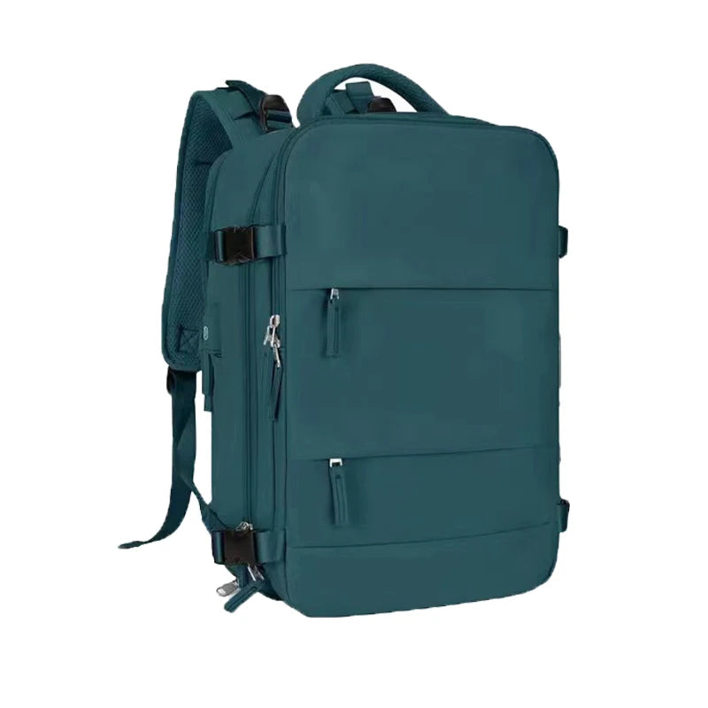 Classic Waterproof Large capacity Women Backpack USB Charging Laptop Backpack Fashion Dry Wet separation Travel Backpack Men Bag