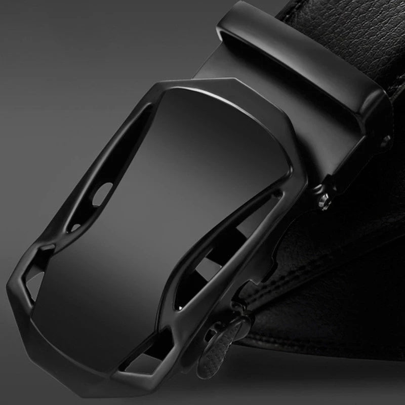 Famous Style Male Metal Automatic Buckle Brand Belt Men Genuine Luxury Leather Men's business Belts for Men Strap dropshipping