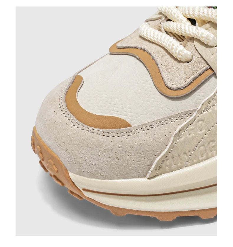 Men Sneakers 2025 Spring Autumn New Comfortable Outdoor Non Slip Running Shoes Trend Wear-resistant Vintage Lace Up Casual Shoes