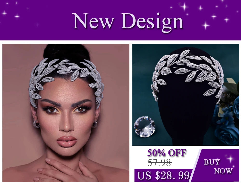 YouLaPan Luxury Wedding Headpiece Rhinestone Hair Vine for Bride Headwear Alloy Flower Headband Weding Hair Accessories HP390