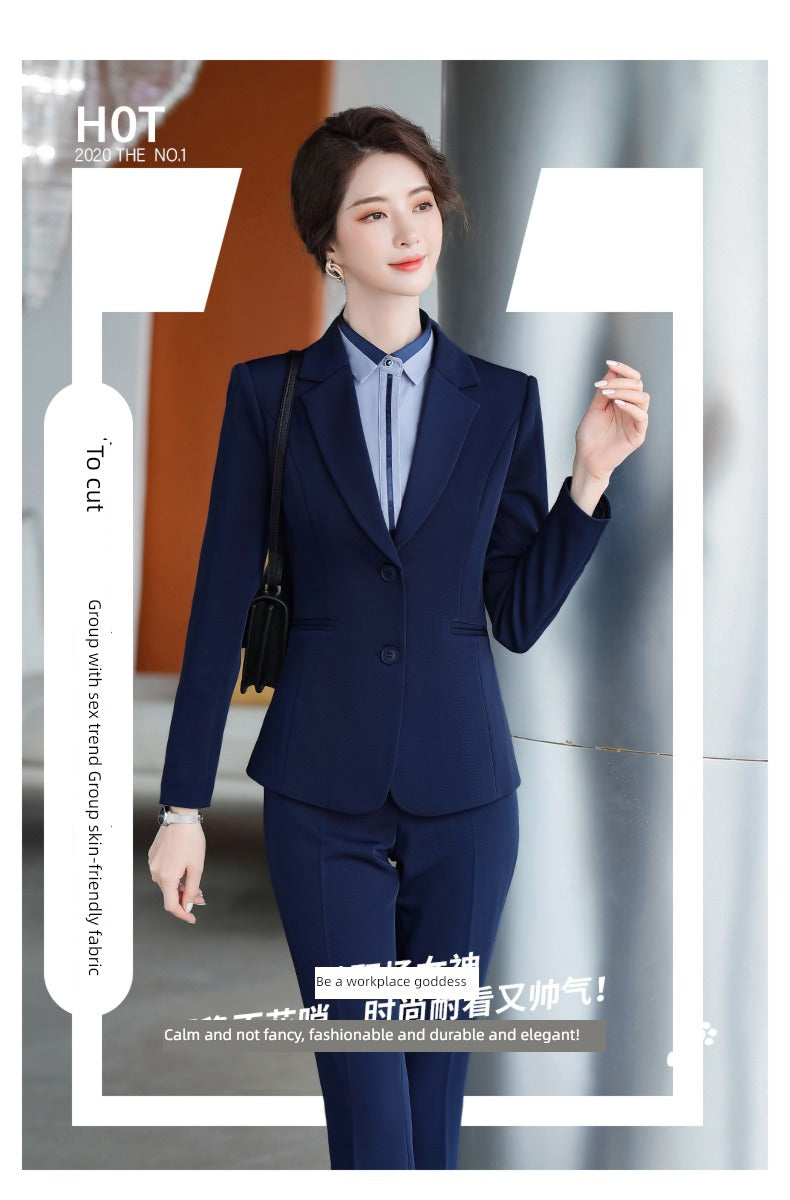 Korean Style Slim-Fitting Iron-Free College Students Interview Suit Suit
