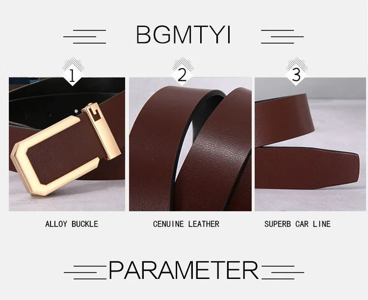 Men Belts Genuine Leather Bussines Fashion Designer Belt Luxury Casual Brand Waistband High Quality Belts for Men Strap HQ239