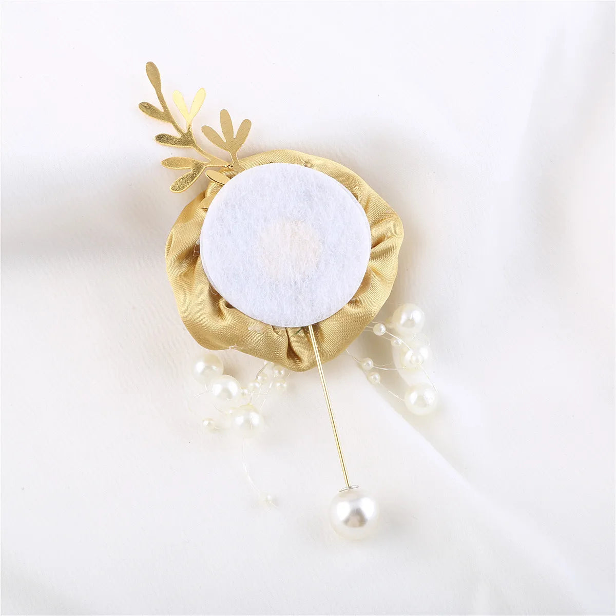 Gold Artifical Rose Flowers Bridesmaid Marriage Groomsman Boutonniere for Wedding Accessories