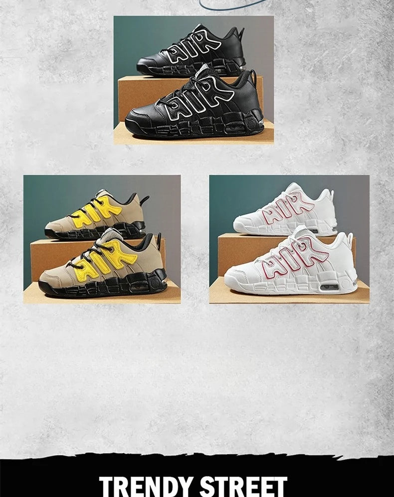 Men's Trendy Casual Sneakers Spring and Autumn Lightweight Durable Shoes AIR Vintage Basketball Shoes Comfortable Running Shoes