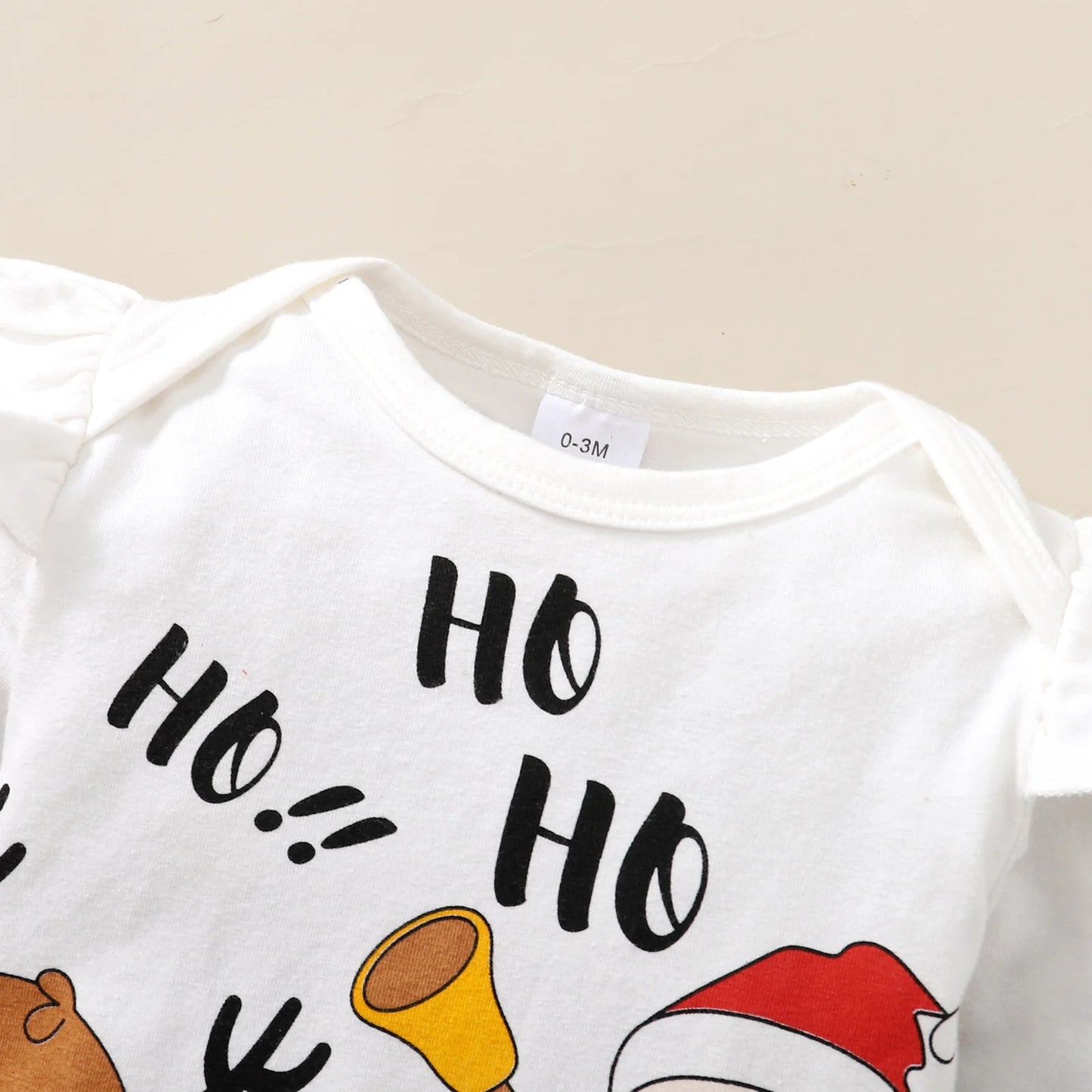 Children's Holiday Set Santa Claus Print Bodysuit+ Yarn skirt+Headband+Socks 4Pcs/Set 0-18 Months Baby Girl Christmas Set