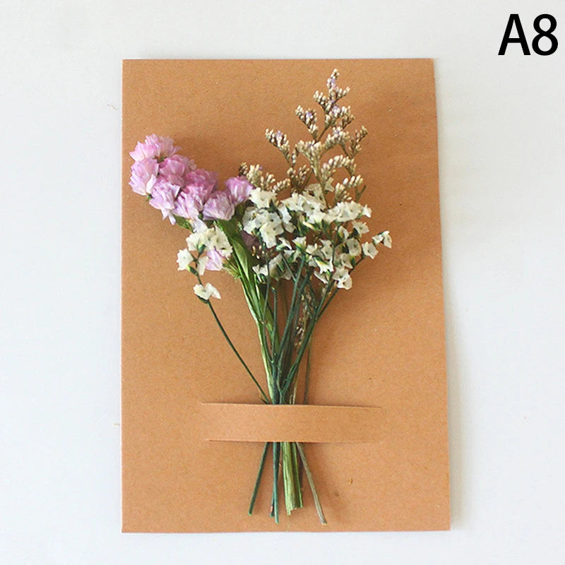 1pc Mini Natural Dry Flowers Bouquet Bridesmaid Boutonnieres Christmas Wedding Decor Valentine's Day DIY Floral Materials