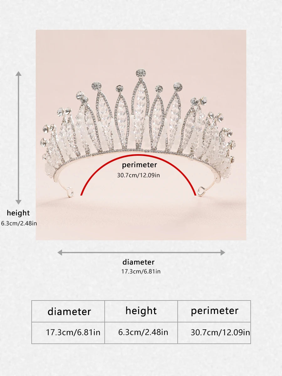Itacazzo bridal headwear crown, classic Tiras suitable for women's weddings and birthday parties