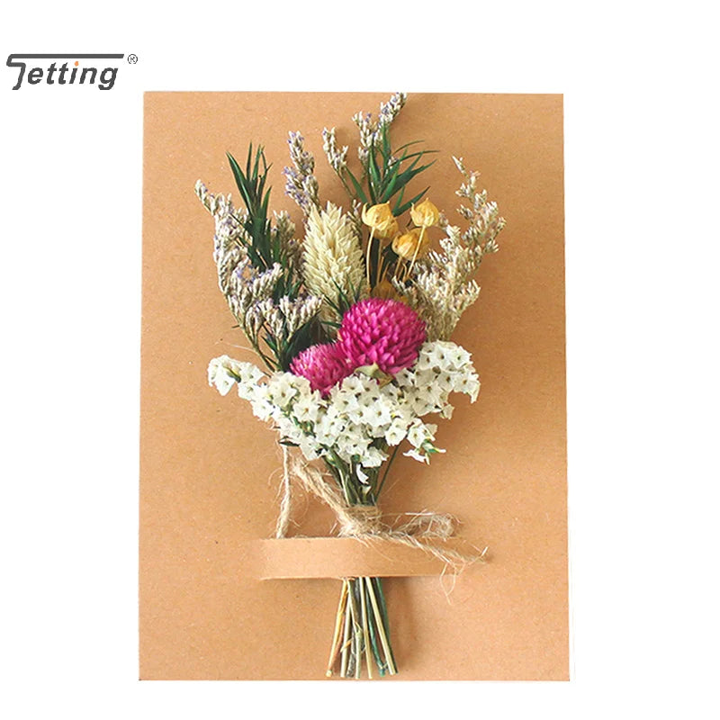 Mini Natural Dry Flowers Bouquet Bridesmaid Boutonnieres Christmas Wedding Decor Valentine's Day DIY Floral Materials