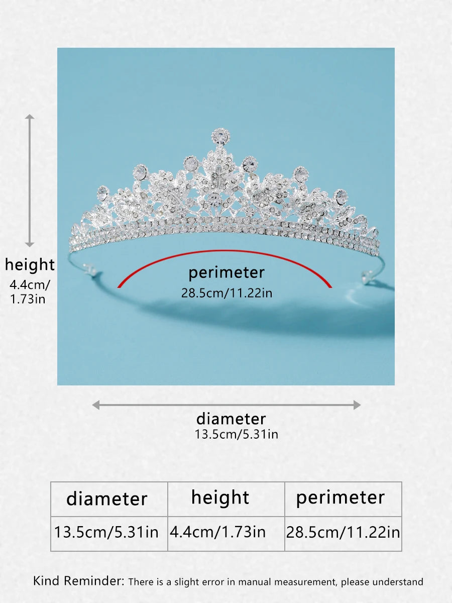 Itacazzo bridal headwear crown, classic Tiras suitable for women's weddings and birthday parties