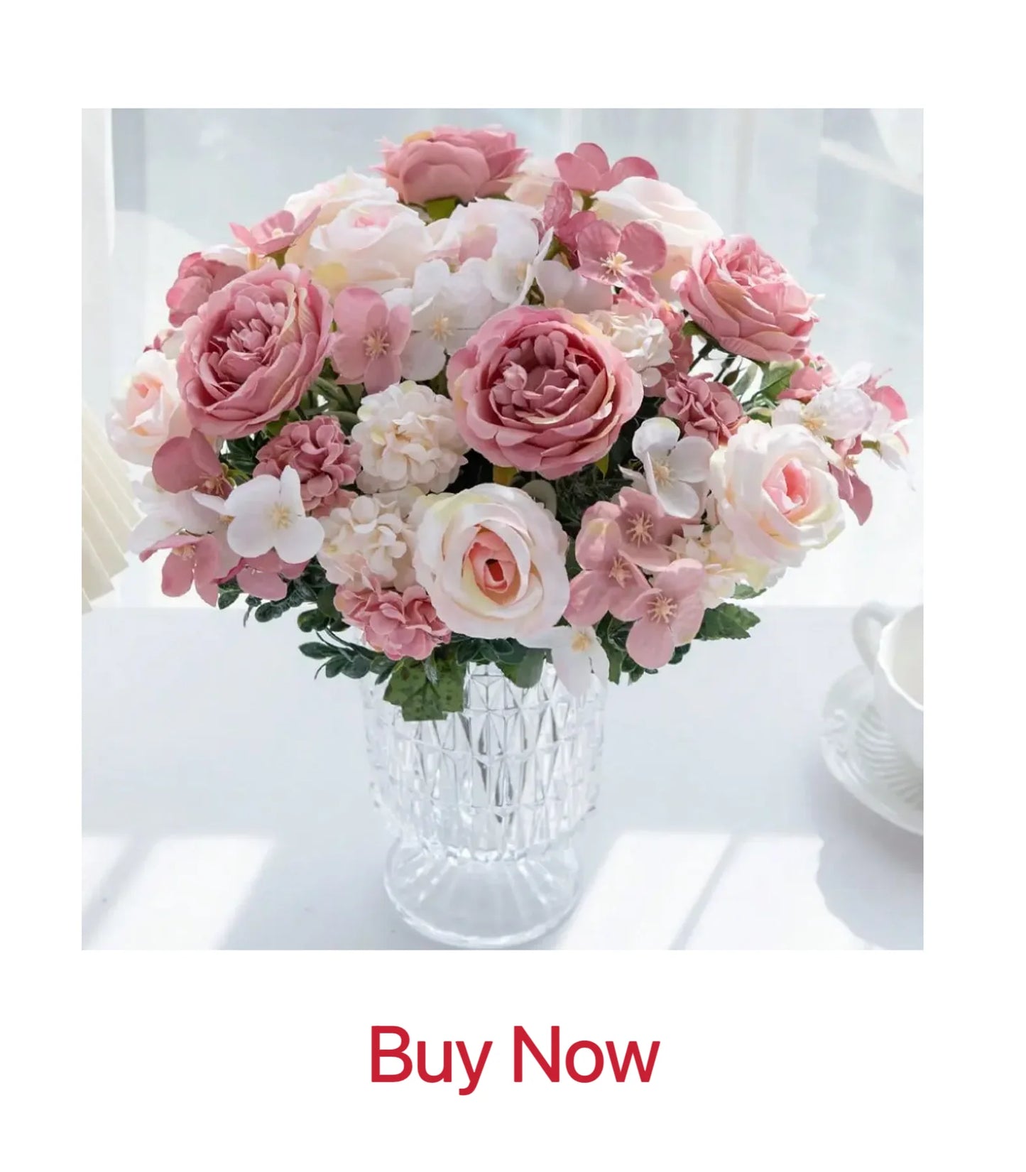 Fake Silk Peony Vases for Home Decor Christmas Garland Wedding Party Living Room Bouquet Decoration Accessory Artificial Flowers