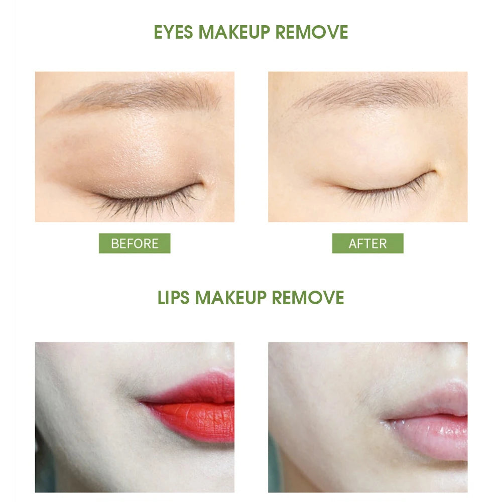 Kiss Beauty Avocado Cleansing Cream - 3-in-1 Eye, Lip, and Face Cleanser, Gentle and Thorough,Take off all your makeup
