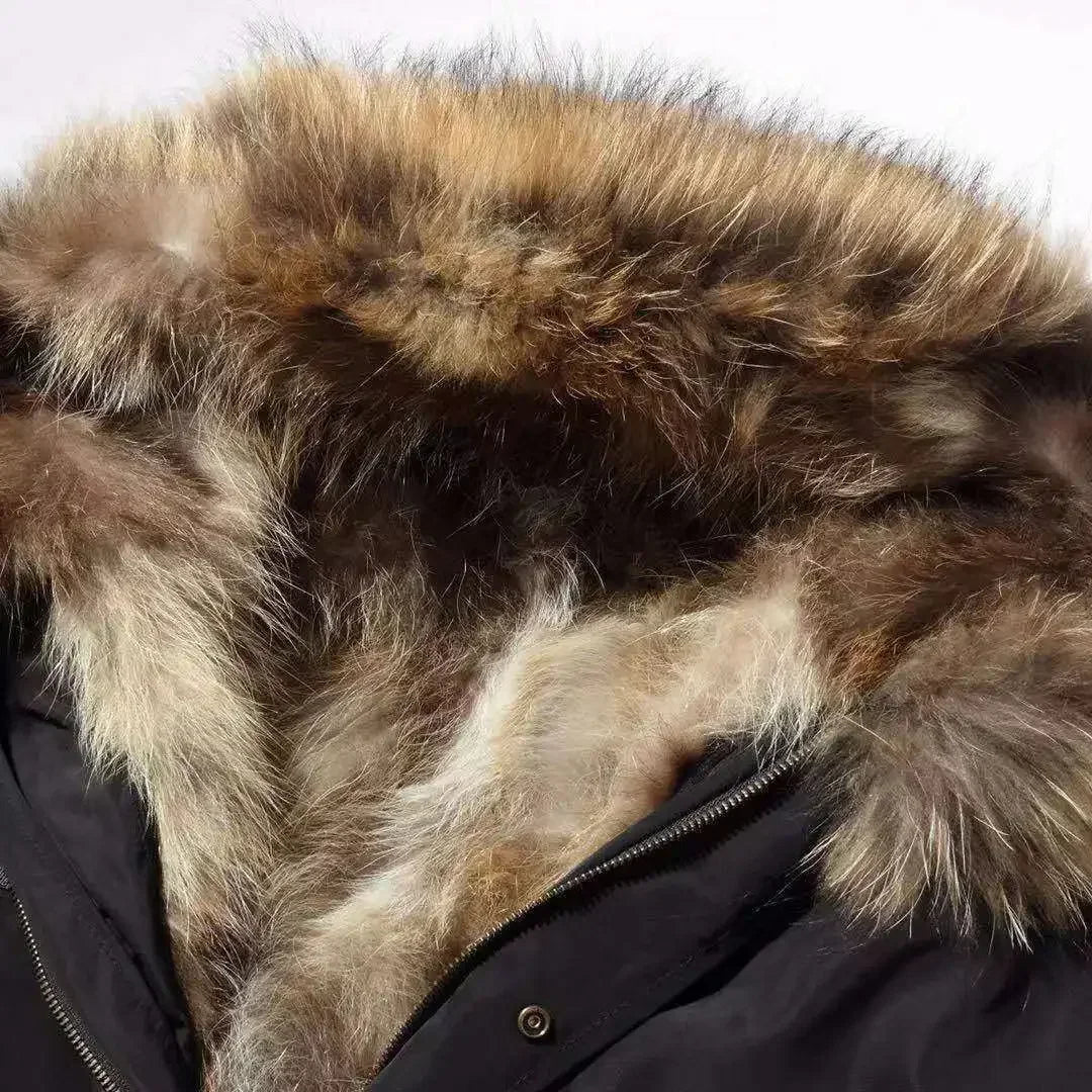 2024 New Casual Winter Men's Down Jacket Fox Fur Men's Coat Coat Men Clothing Coat Winter Jackets Mens Jacket Men Jacket