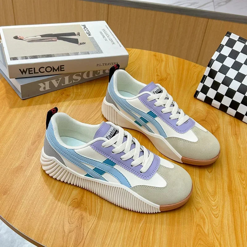 Women Sneakers 2025 New Sports Shoes for Women Fashion Comfort Sneakers All-match Thick Sole Lightweight Casual Running Shoes