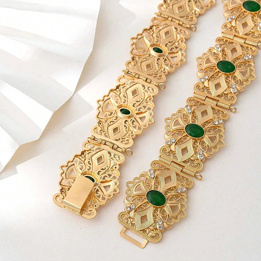 Moroccan metal belt ethnic wedding jewelry Algerian long-distance dress body chain bride belt wedding gift