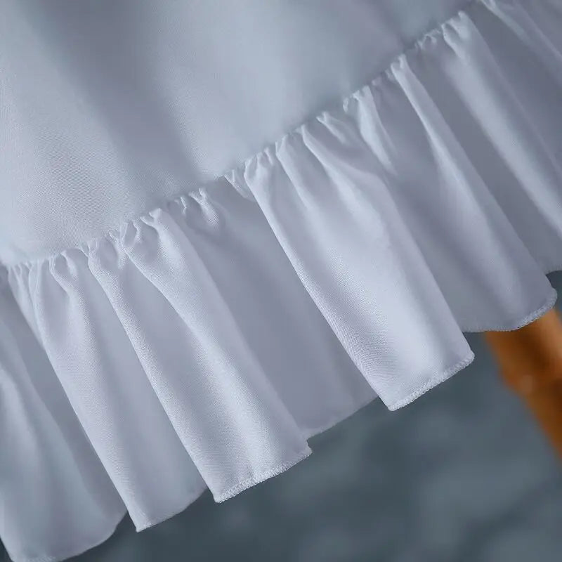 Girls Ruffled Short Petticoat with/no Hoop Solid Color Fluffy Bubble Tutu Skirt Puffy Half Slip Prom Crinoline Underskirt