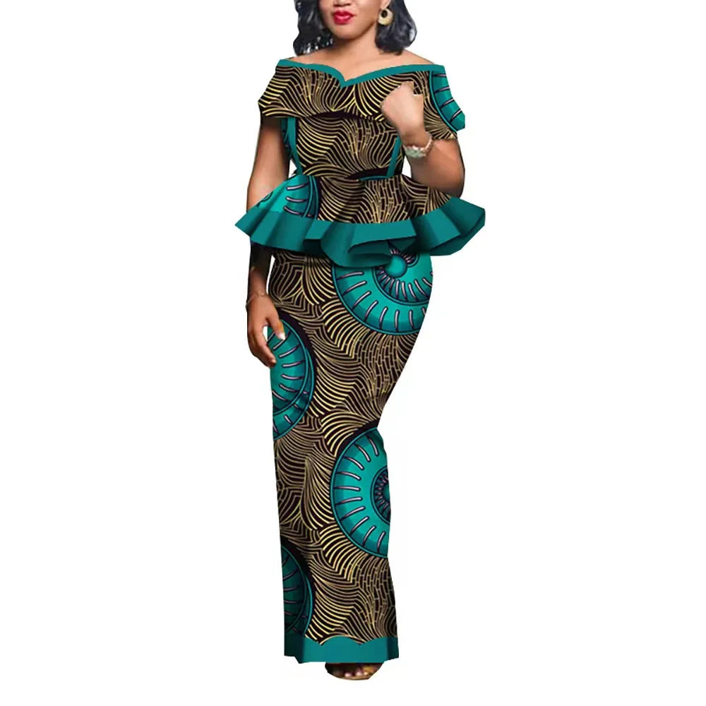 SALE!!! Party African Dress Women Skirt Sets Traditional 2 Pieces Suits Custom Made Dashiki Tops and Skirts Plus Size Clothing