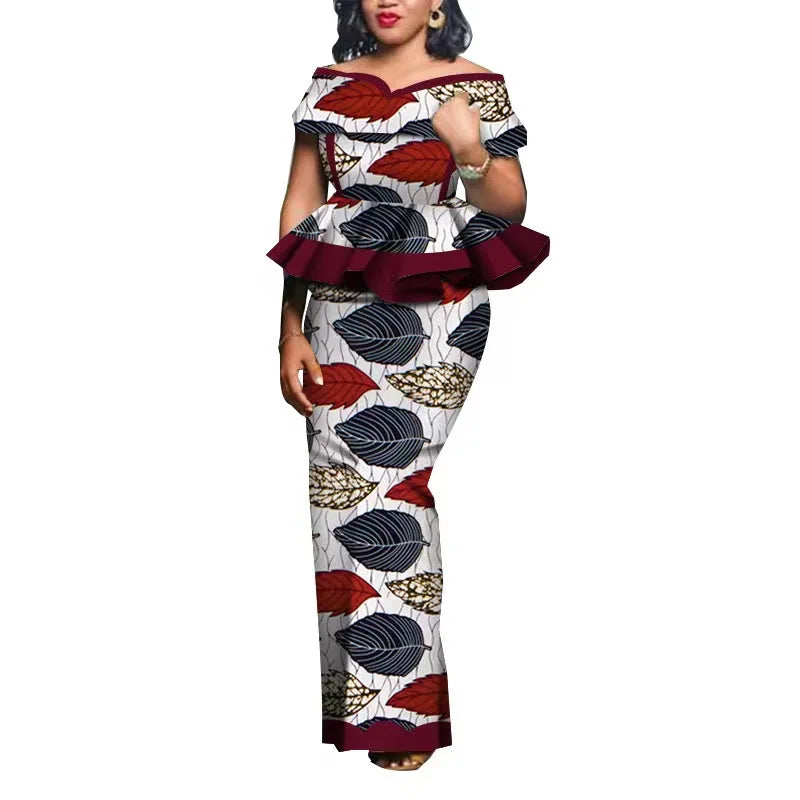 SALE!!! Party African Dress Women Skirt Sets Traditional 2 Pieces Suits Custom Made Dashiki Tops and Skirts Plus Size Clothing
