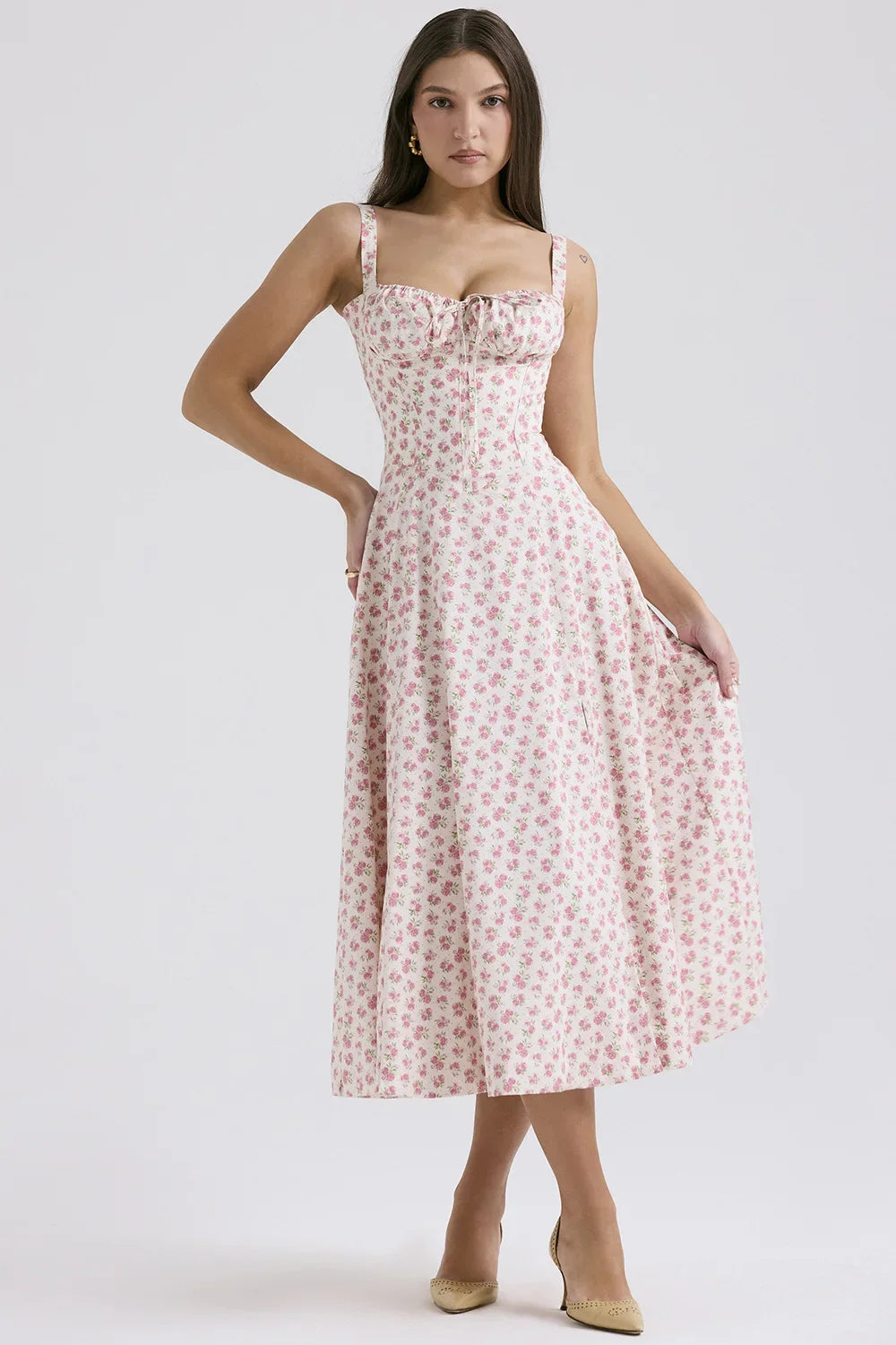 Women Beach Vacation Dress French Lazy Style Dress-Solid Color Or Printed Multi-Color Spring Summer 2025 New Arrival