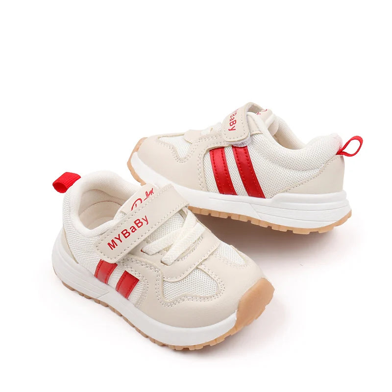 Baby Boys Girls Comfortable Sports Shoes Soft Sole Non-slip Solid Colour Toddler Shoes