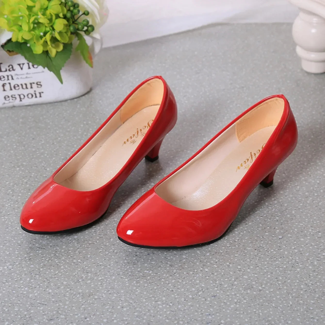 New Women High Heels Nude Shallow Mouth Pumps Fashion Shoes Office Work Party Shoes Ladies Wedding Shoes Solid Color Heels Women