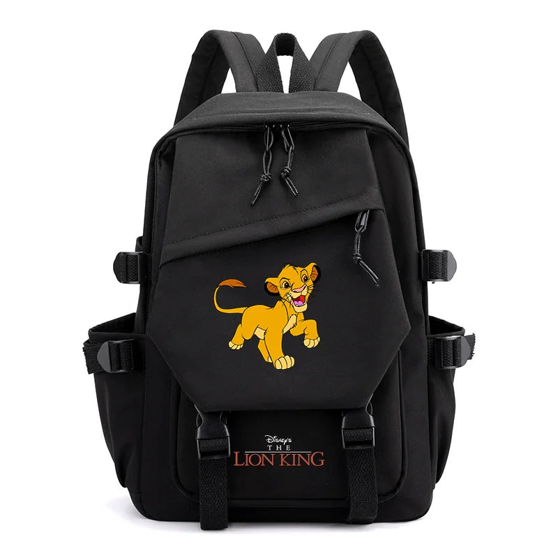 Disney The Lion King Simba Boys Girls Kids School Book Bags Women Bagpack Teenagers Travel Backpack Mochila Escolar