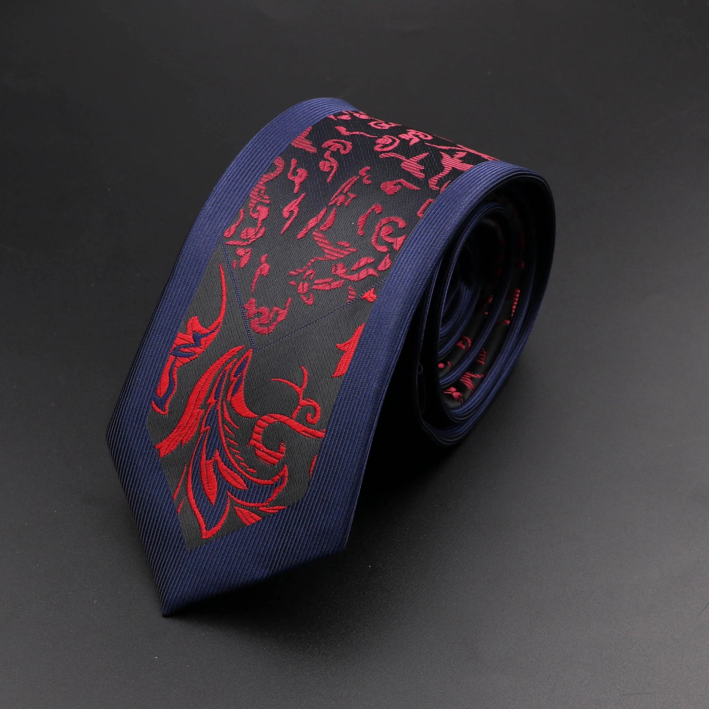 New Skinny 6cm Ties For Men Wedding Dress Necktie Perple Floral Paisley Patchwork Tie Business Slim Shirt Accessory Gift Cravate