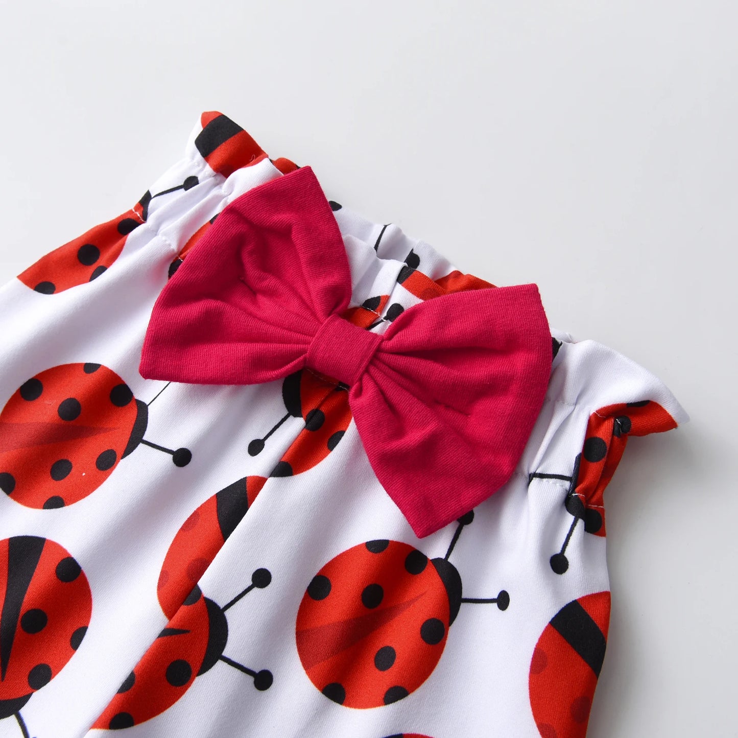 0-2 Years Toddler Baby Girl Spring Autumn Clothes Set Insect Pattern Long Sleeve Top and Pants Headband Three Pieces Outfit Set