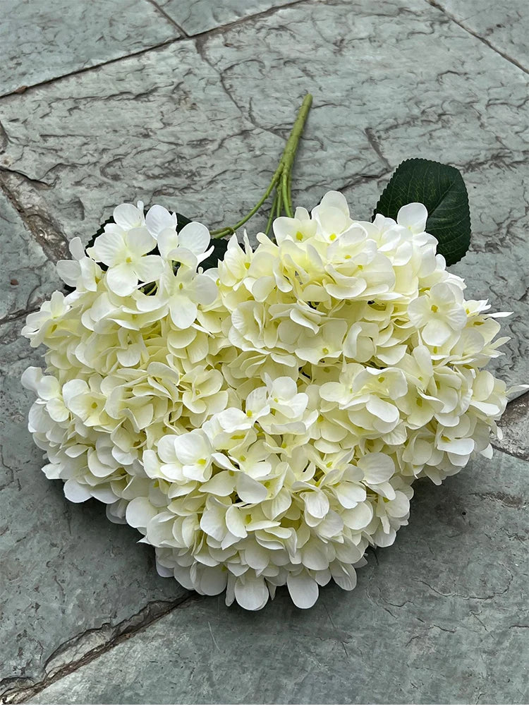 5 Heads Hydrangea Bouquet Silk Artificial Flowers for Party Wedding Living Room Decoration Accessories Home Decor Fake Flowers